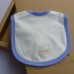 Organic Cotton - Bibs (tape) - White with Blue or Pink Edge